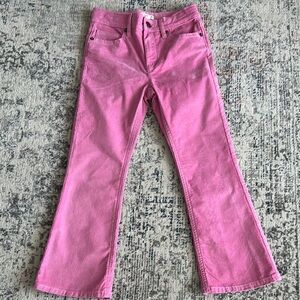 J Crew pink girls flare jeans